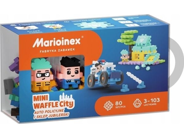Marioinex byggeklosser Waffle mini - biltema til butikk og smykkebutikk