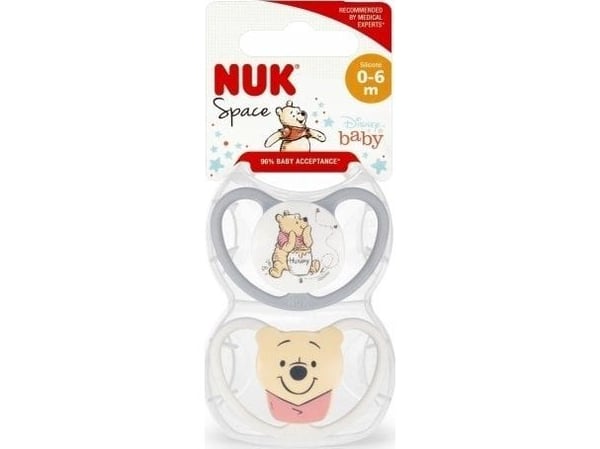 NUK NUK Smokk USP 2EL 0-6M SIL SPACE 10730907 1/6