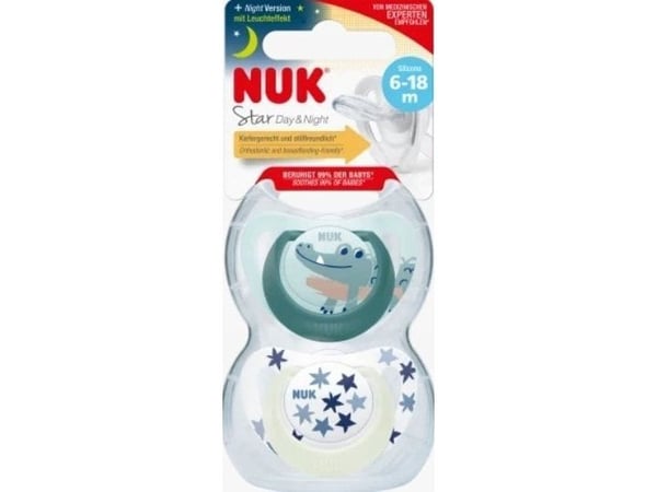 NUK smokkes USP 2EL 6-18M D&N CROCO 10176290 (1/6)