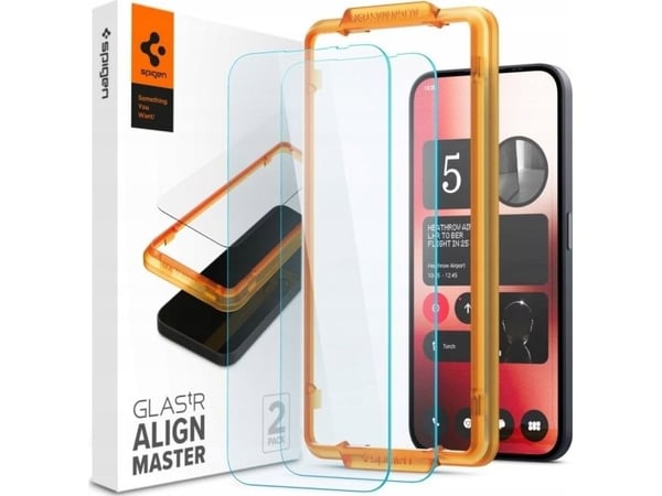 Spigen GLAS.tR AlignMaster, Ingenting, Telefon (2a), Ripebestandig, Gjennomsiktig, 2 stk.