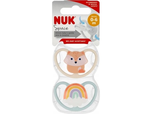NUK smokk USP 2EL 0-6 Space Fox 10730897 1/6