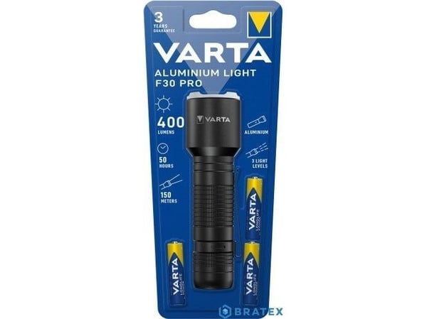 VARTA Aluminium Light F30 Pro taskulamppu