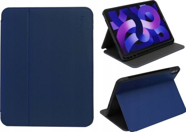 Pomologic nettbrettetui Pomologic BookFolio beskyttelsesdeksel for iPad Air 10,9" 4/5G marineblå - Sikkerhetsgaranti. Enkle avdrag. Gratis frakt ov...
