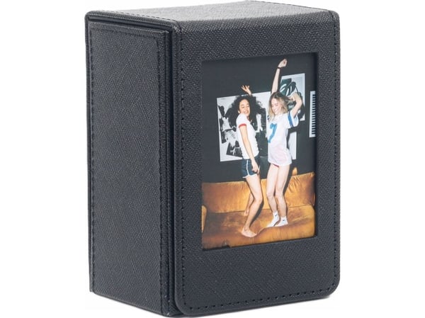 LoveInstant fotoetui til Fuji Instax Mini 12/11/40/9/8/7 (svart) – 100 bilder