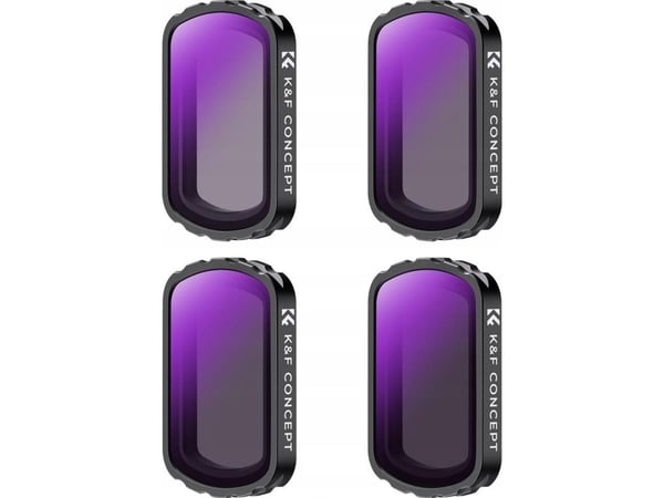 Kf Filter K&amp;f Filter Grå Nd 4in1 Nd4 Nd8 Nd16 Nd32 För Dji Osmo Pocket 3 / Sku.2093