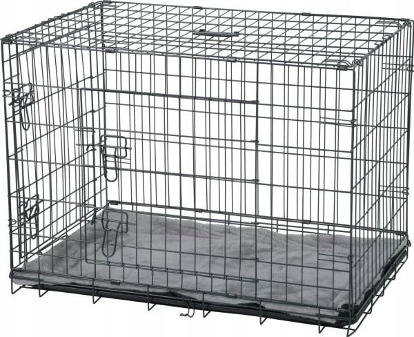 Zolux ZOLUX NOMAD 2-i-1 XL - kennelbur/boks med gulvmatte - for hund 107x71x77 cm