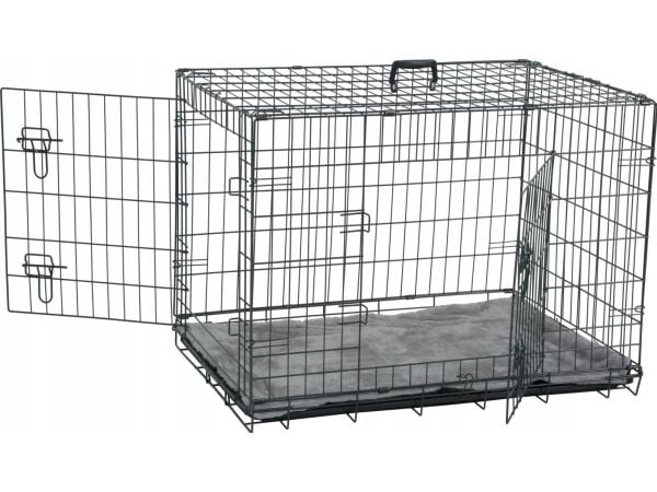 Zolux hundekennel med gulvmatte NOMAD 2-i-1 L 91x60x66 cm