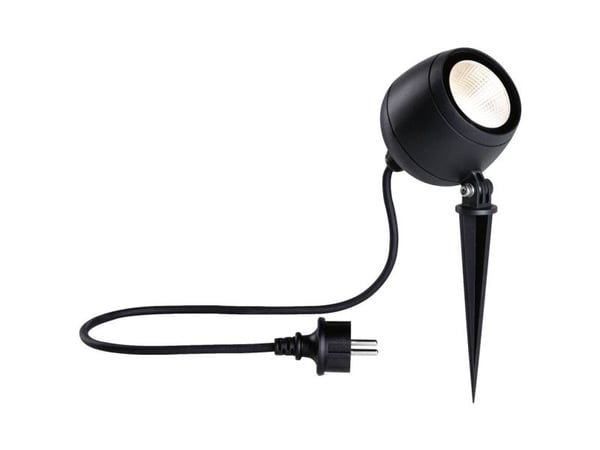 Paulmann Kikolo, Spotbelysning, Sort, Aluminium, Plast, Områdebelysning, Skyggebelysning, Trebelysning, Wall lighting, II, IP65
