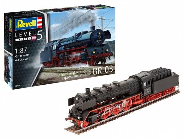Revell Plast modell BR03 lokomotiv 1/87