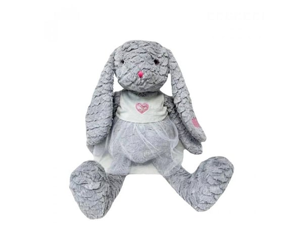 Tulilo Rosie the Bunny Mascot, 32 cm, grå