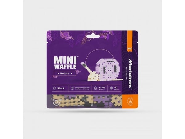 Marioinex Klocki Mini waffle Nature - Slimak 50 deler