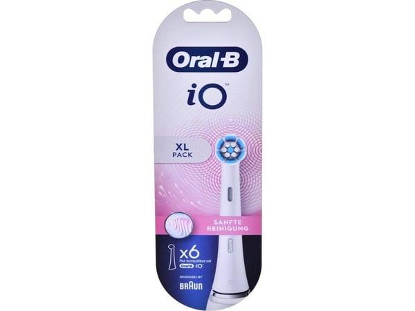 Oral-B iO Series Gentle Care Tannbørstehoveder - Svart - 2-pakning
