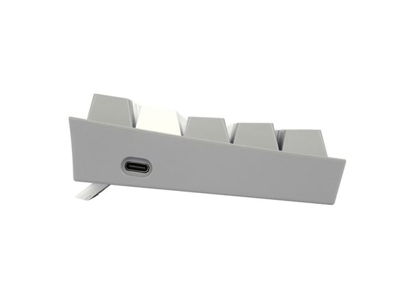 REDRAGON FIZZ PRO K616, Kabel & trådlös, USB + RF trådlös + Bluetooth, Mekanisk, QWERTY, RGB LED, Grå, Vit