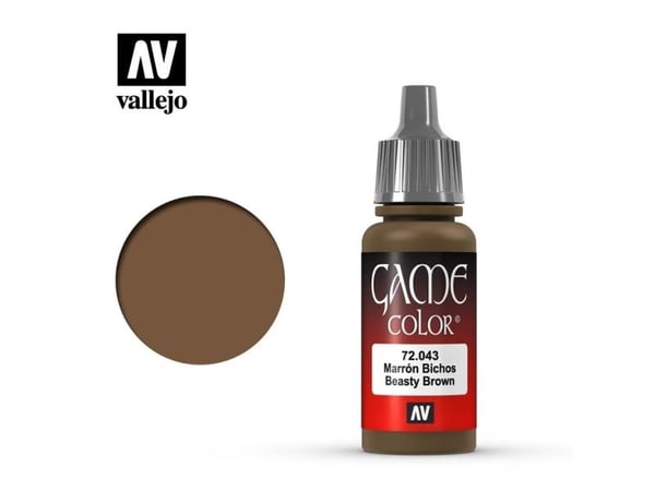 Vallejo 72.043, 17 ml, Ruskea, Matta, Pullo