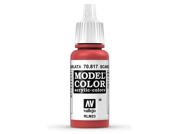 Vallejo Color Nr26 Scarlet Matt 17ml