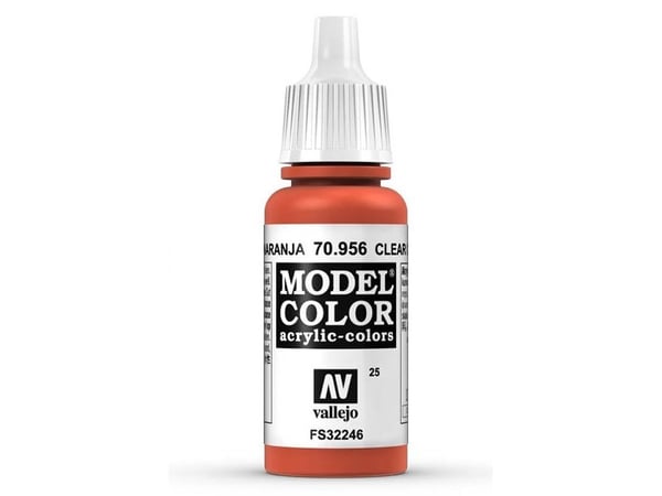 Vallejo 70.956, 17 ml, Oransje, Matte, Flaske