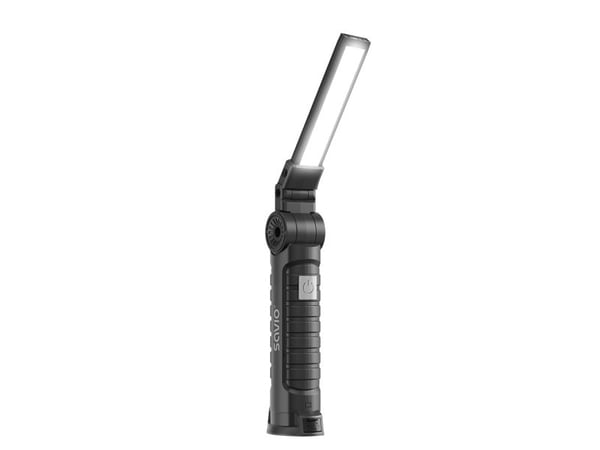 Savio Batteriløs verkstedlampe COB LED 3W + SMD 1W, USB-C, 150 lm, dreibart hode, magnet, FL-03