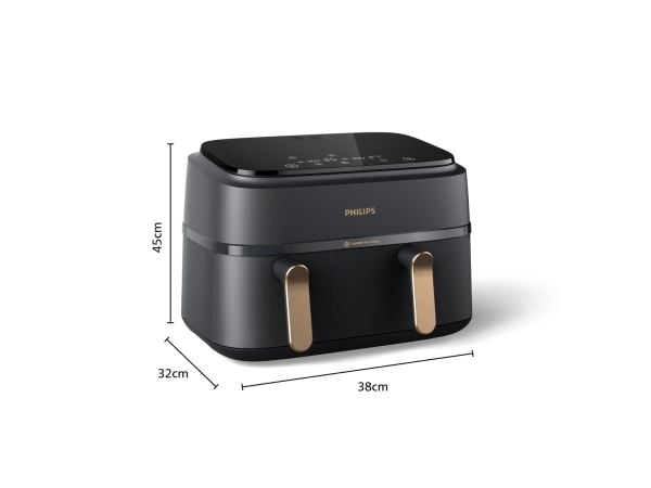 Philips Series 3000 NA352 - Dobbel luftfrityr - 9 liter - 2.75 kW