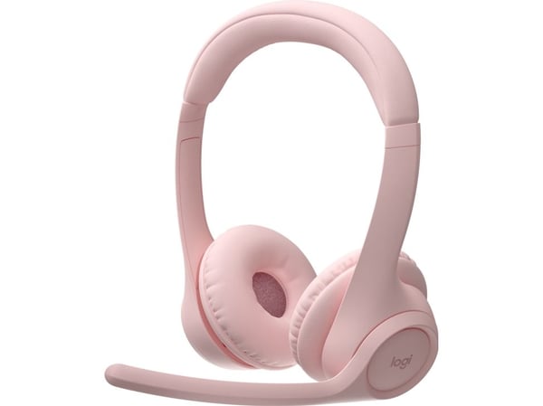 Logitech Zone 300 - Hodesett - on-ear - Bluetooth - trådløs - rosa