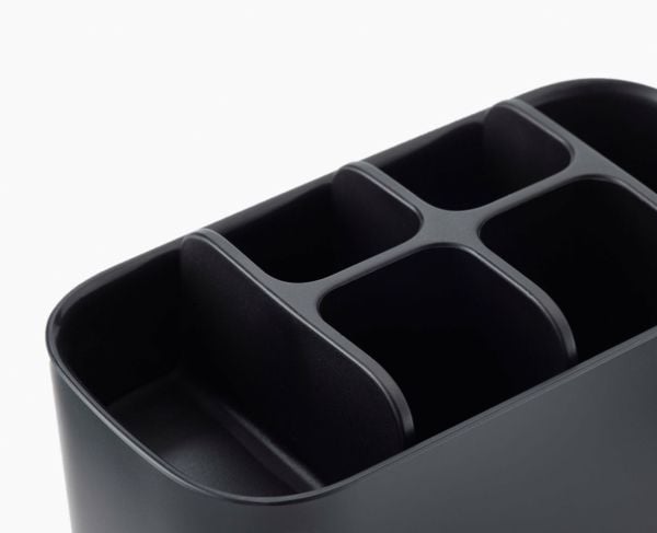 Joseph Joseph 70599, Frittstående tannbørsteholder, Sort, Sink, Bord, Vindu, 171 mm, 86 mm, 128 mm