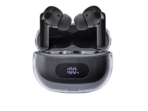 Intenso T310AE - True wireless-hodetelefoner med mikrofon - i øret - Bluetooth - aktiv støydemping - svart