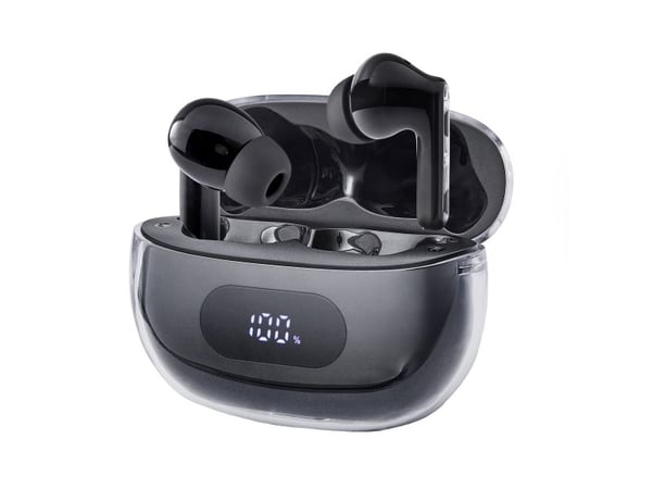 Intenso T310AE - True wireless-hodetelefoner med mikrofon - i øret - Bluetooth - aktiv støydemping - svart