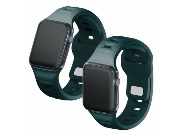 3MK 5903108565608, Klokkereim, Apple, Watch series 1/2/3/4/5/6/7/8/9/SE/Ultra, Silikon, Rustfritt stål, 38/40/41 mm, Boks