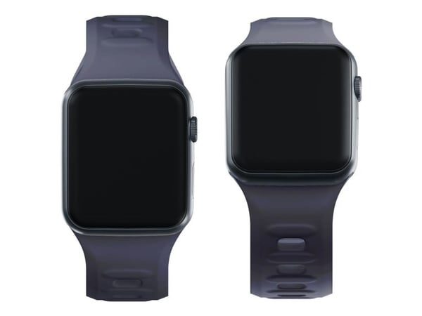 3MK 5903108565769, Klokkerem, Apple, Watch series 1/2/3/4/5/6/7/8/9/SE/Ultra, Silikon, Rustfritt stål, Grå, 42/44/45/49 mm