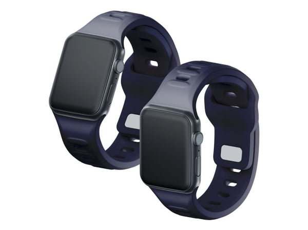 3MK 5903108565769, Klokkerem, Apple, Watch series 1/2/3/4/5/6/7/8/9/SE/Ultra, Silikon, Rustfritt stål, Grå, 42/44/45/49 mm
