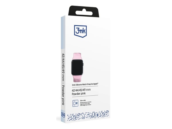3MK 5903108565820, Urrem, Apple, Watch series 1/2/3/4/5/6/7/8/9/SE/Ultra, Silikone, Rustfritt stål, 42/44/45/49 mm, Kasse