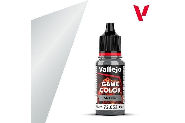 Vallejo 72.052, Silver, Akrylfärg, Vätska, 17 ml, 1 styck