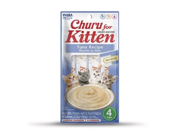 INABA Churu Kitten Tuna - kattegodbid - 4x14 g
