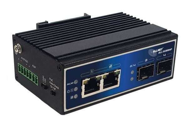 ALLNET ALL-SGI8004P, Uhåndtert, Gigabit Ethernet (10/100/1000), Gigabit Ethernet, Strøm over Ethernet (PoE)