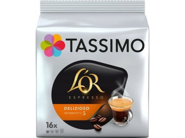 TASSIMO L''OR Espresso Delicious, Kaffekapsel, Espresso, T DISC, 16 kopperia TASSIMO L''OR Espresso Delicious, Kaffekapsel, Espresso, T DISC, 16 kopperia