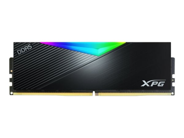 XPG LANCER RGB - DDR5 - modul - 16 GB - DIMM 288-pin - 6000 MHz / PC5-48000 - CL30 - 1.35 V - ikke-bufret - on-die ECC - svart