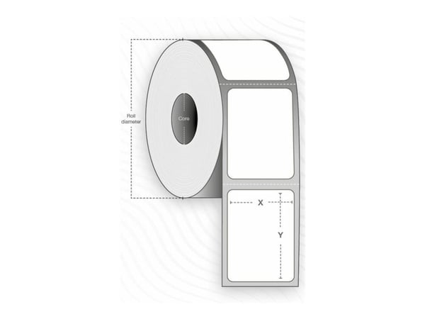 Capture - Permanet adhesiv - ubelagt - perforert - hvit - A5 (148 x 210 mm) 3160 etikett(er) (4 rull(er) x 790 merkelapper (alternativ for: Zebra 3...