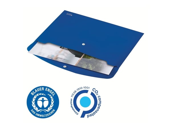 Leitz Recycle - Dokumentmappe - for A4 (210 x 297 mm) - kapasitet: 60 ark - blå