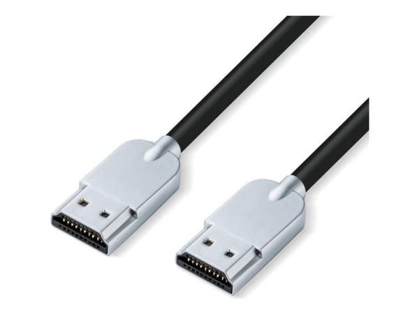 MicroConnect - High Speed - HDMI-kabel med Ethernet - HDMI hann til HDMI hann - 2 m - svart - supersmal