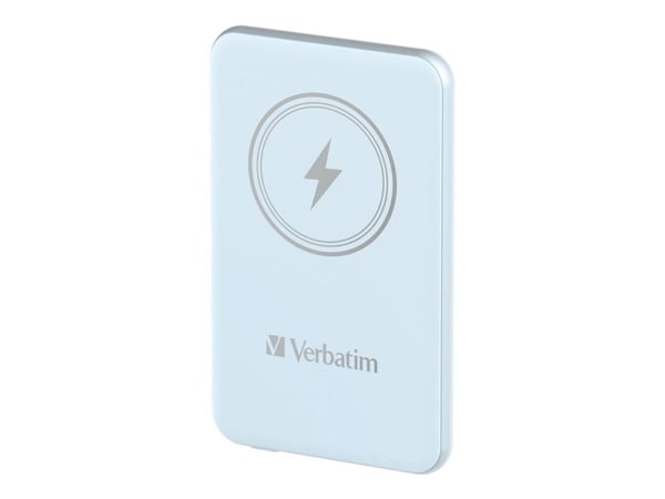 Verbatim Charge 'n' Go - Trådløs nødlader - magnetmontering - Li-pol - 5000 mAh - 20 watt - 2.4 A - Apple Fast Charge, PD 3.0, QC 3.0, Apple 2.4A, ...