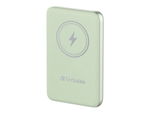 Verbatim Charge 'n' Go - Trådløs nødlader - magnetmontering - Li-pol - 10000 mAh - 20 watt - 2.4 A - Apple Fast Charge, PD 3.0, QC 3.0, Apple 2.4A,...