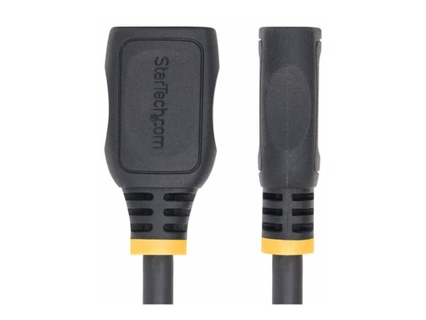 Startech 18in HDMI 2.0 Extension Cable, 4K 60Hz, M/F - High Speed - HDMI-forlengelseskabel - HDMI hann til HDMI hunn - 50 cm - skjermet - svart - p...