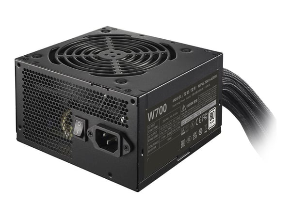 Cooler Master Elite NEX W700 - Strømforsyning (intern) - ATX12V 2.41/ EPS12V - 80 Plus White - AC 200-240 V - 700 watt - aktiv PFC - Europa