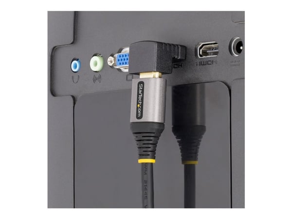 Startech Down Angle HDMI 2.0 Adapter, 90-Degree HDMI Port Saver, M/F - High Speed - HDMI-adapter - HDMI hann til HDMI hunn oppvinklet - svart - pas...
