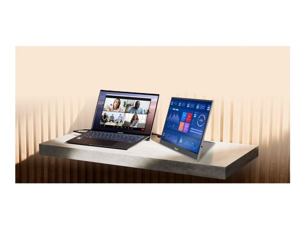 ASUS ZenScreen OLED MQ16AHE - OLED-skjerm - 16" - portabel - 1920 x 1080 Full HD (1080p) @ 60 Hz - 400 cd/m² - 1000000:1 - HDR10 - 1 ms - Mini HDMI...