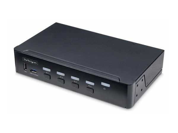Startech 4-Port DisplayPort KVM Switch, 4K 60Hz, TAA Compliant - KVM / lyd / USB-svitsj - 4 x KVM/lyd/USB - 1 lokalbruker - stasjonær - TAA-samsvar Startech 4-Port DisplayPort KVM Switch, 4K 60Hz, TAA Compliant - KVM / lyd / USB-svitsj - 4 x KVM/lyd/USB - 1 lokalbruker - stasjonær - TAA-samsvar