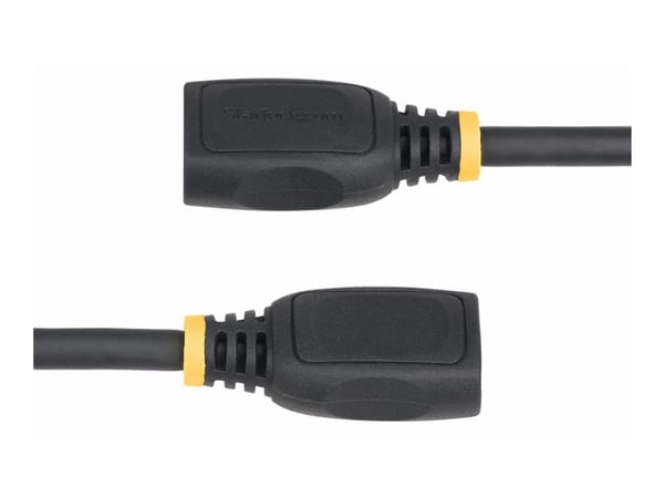 Startech 3.3ft HDMI 2.0 Extension Cable, 4K 60Hz, M/F - High Speed - HDMI-forlengelseskabel - HDMI hann til HDMI hunn - 1 m - skjermet - svart - pa...