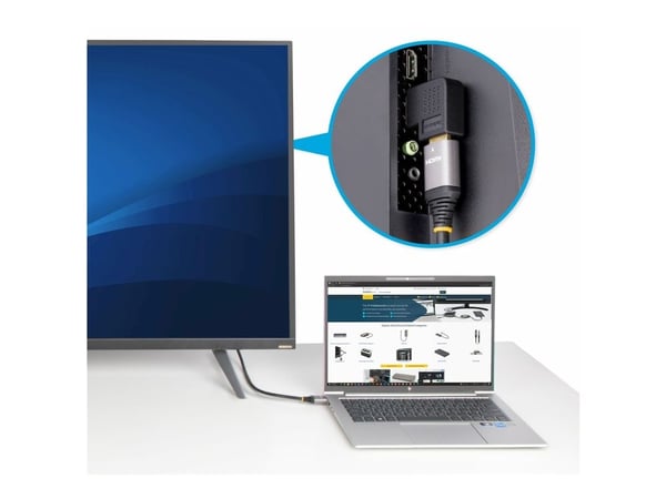 Startech Right Angle HDMI 2.0 Adapter, 90-Degree HDMI Port Saver, M/F - High Speed - HDMI-adapter - HDMI hann til HDMI hunn høyrevinklet - svart - ...