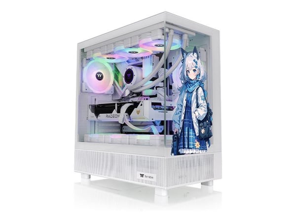 Thermaltake View 270 - SP Edition - mid tower - utökad ATX - genomskinlig sidopanel (härdat glas) - ingen strömförsörjning (PS/2) - snö - USB/ljud