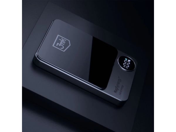 3MK MagSynergy, 5000 mAh, Lithium Polymer (LiPo), Trådløs lading, 3,85 V, 18 W, Sort
