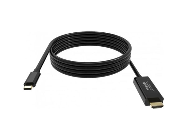 Vision - Adapterkabel - USB-C (hann) til DisplayPort (hann) - USB 3.1/ USB 3.2 - 2 m - 8K 60Hz støtte - svart
